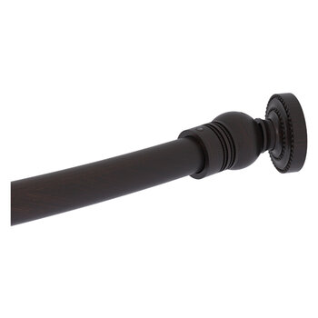 Allied Brass Dottingham Collection Curved Shower Curtain Rod Brackets, Sold in Pairs in Venetian Bronze