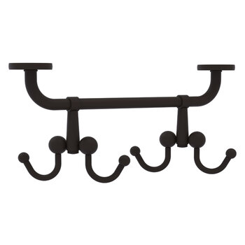 Allied Brass Mug Holders Collection Under Cabinet 4 Coffee Mug Rack in Oil Rubbed Bronze