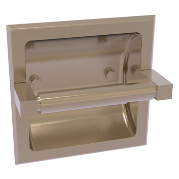 Allied Brass Montero Collection Recessed Toilet Paper Holder in Antique Pewter