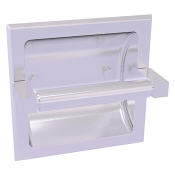 Allied Brass Montero Collection Recessed Toilet Paper Holder in Satin Chrome