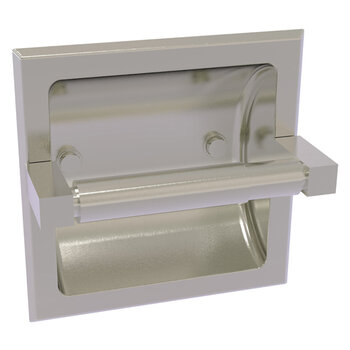 Allied Brass Montero Collection Recessed Toilet Paper Holder in Satin Nickel