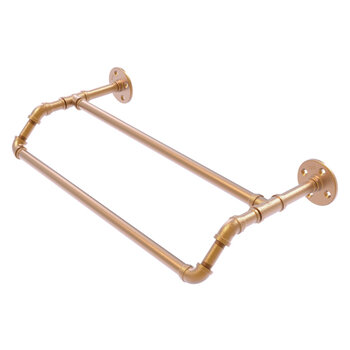 Allied Brass Pipeline Collection 24'' Double Towel Bar in Brushed Bronze