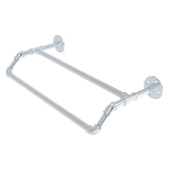 Allied Brass Pipeline Collection 24'' Double Towel Bar in Polished Chrome