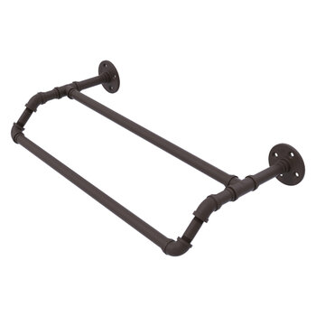 Allied Brass Pipeline Collection 30'' Double Towel Bar in Oil Rubbed Bronze