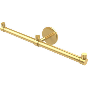 Polished Brass Double Bar Towel Rail