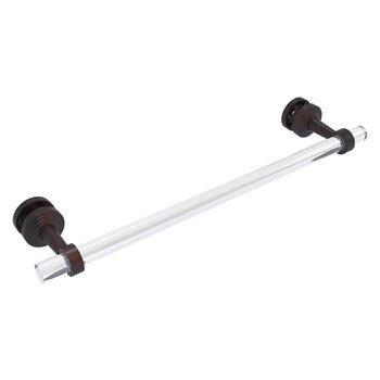 Allied Brass Pacific Beach Collection 18'' Shower Door Towel Bar with Smooth Accents in Venetian Bronze