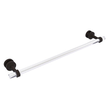 Allied Brass Pacific Beach Collection 24'' Shower Door Towel Bar with Smooth Accents in Oil Rubbed Bronze