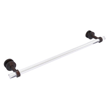 Allied Brass Pacific Beach Collection 24'' Shower Door Towel Bar with Smooth Accents in Venetian Bronze