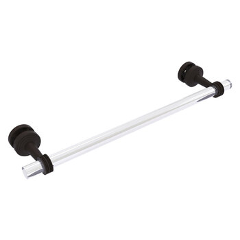 Allied Brass Pacific Beach Collection 18'' Shower Door Towel Bar with Dotted Accents in Oil Rubbed Bronze