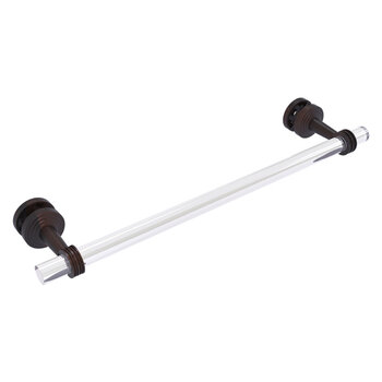 Allied Brass Pacific Beach Collection 18'' Shower Door Towel Bar with Dotted Accents in Venetian Bronze