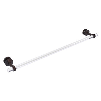 Allied Brass Pacific Beach Collection 30'' Shower Door Towel Bar with Dotted Accents in Venetian Bronze
