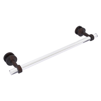 Allied Brass Pacific Beach Collection 18'' Shower Door Towel Bar with Grooved Accents in Venetian Bronze