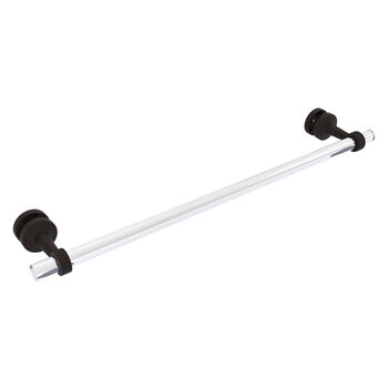 Allied Brass Pacific Beach Collection 24'' Shower Door Towel Bar with Grooved Accents in Oil Rubbed Bronze