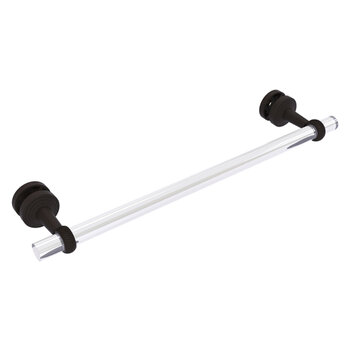 Allied Brass Pacific Beach Collection 18'' Shower Door Towel Bar with Twisted Accents in Oil Rubbed Bronze