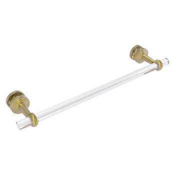 Allied Brass Pacific Beach Collection 18'' Shower Door Towel Bar with Twisted Accents in Satin Brass