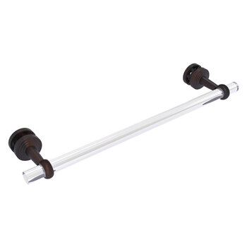 Allied Brass Pacific Beach Collection 18'' Shower Door Towel Bar with Twisted Accents in Venetian Bronze