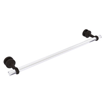 Allied Brass Pacific Beach Collection 24'' Shower Door Towel Bar with Twisted Accents in Oil Rubbed Bronze