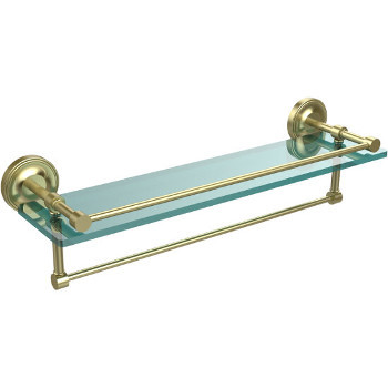 22'' Shelves with Satin Brass and Towel Bar