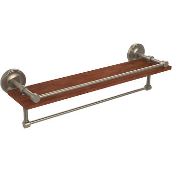 22'' Shelves with Pewter and Towel Bar