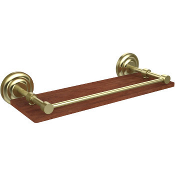 16'' Shelves with Satin Brass Hardware