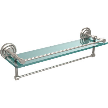 22'' Shelves with Satin Nickel and Towel Bar Hardware