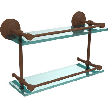 16'' Shelves with Antique Bronze Hardware