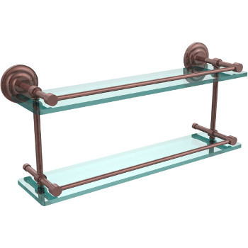 22'' Shelves with Antique Copper Hardware