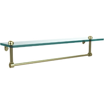 22'' Shelves with Satin Brass and Towel Bar Hardware