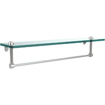 22'' Shelves with Satin Chrome and Towel Bar Hardware