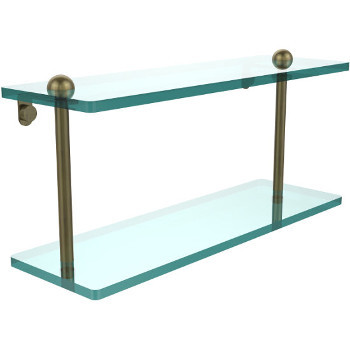 16'' Shelves with Antique Brass Hardware