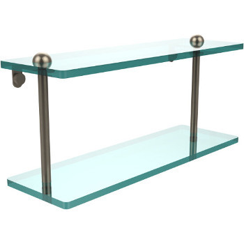 16'' Shelves with Pewter Hardware