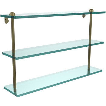 22'' Shelves with Antique Brass Hardware