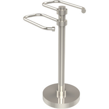 Polished Nickel Towel Holder with Smooth Detailing
