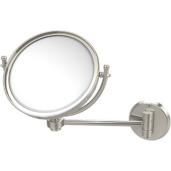 3x Magnification, Groovy Texture, Polished Nickel Mirror