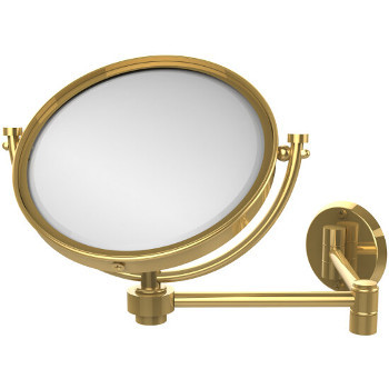 3x Magnification, Smooth Texture, Polished Brass Mirror