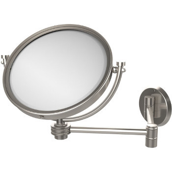 2x Magnification, Dotted Texture, Satin Nickel Mirror