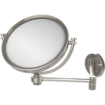 2x Magnification, Groovy Texture, Polished Nickel Mirror
