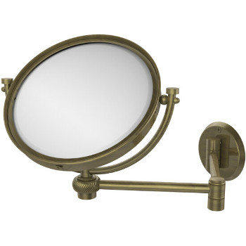 5x Magnification, Twisted Texture, Antique Brass Mirror