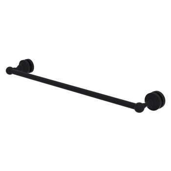 Allied Brass Waverly Place Collection 24'' Shower Door Towel Bar in Matte Black