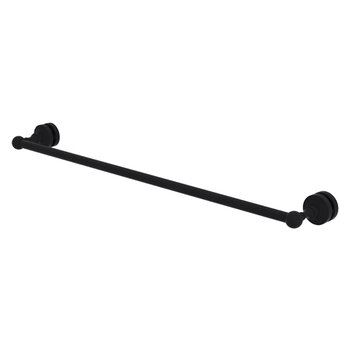 Allied Brass Waverly Place Collection 30'' Shower Door Towel Bar in Matte Black
