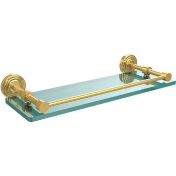 16'' Shelves with Polished Brass Hardware