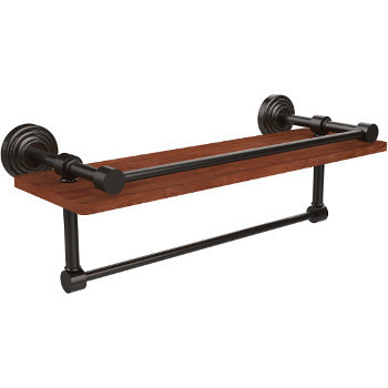 16'' Shelves with Oil Rubbed Bronze and Towel Bar Hardware