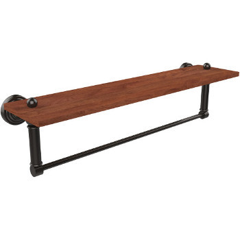 22'' Shelves with Oil Rubbed Bronze and Towel Bar Hardware