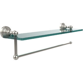 16'' Shelves with Polished Nickel and Paper Towel Roll Holder Hardware