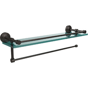16'' Shelves with Oil Rubbed Bronze and Paper Towel Roll Holder Hardware