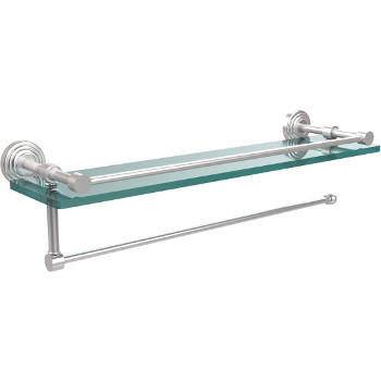 22'' Shelves with Satin Chrome and Paper Towel Roll Holder Hardware