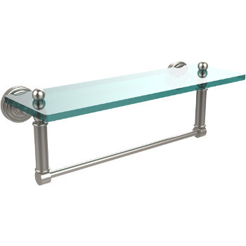 16'' Shelves with Satin Nickel and Towel Bar Hardware