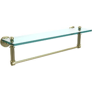 22'' Shelves with Satin Brass and Towel Bar Hardware