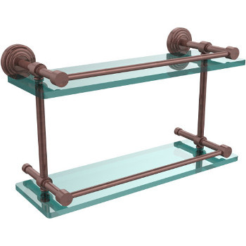 16'' Shelves with Antique Copper Hardware