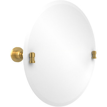Circular Mirror, Polished Brass
